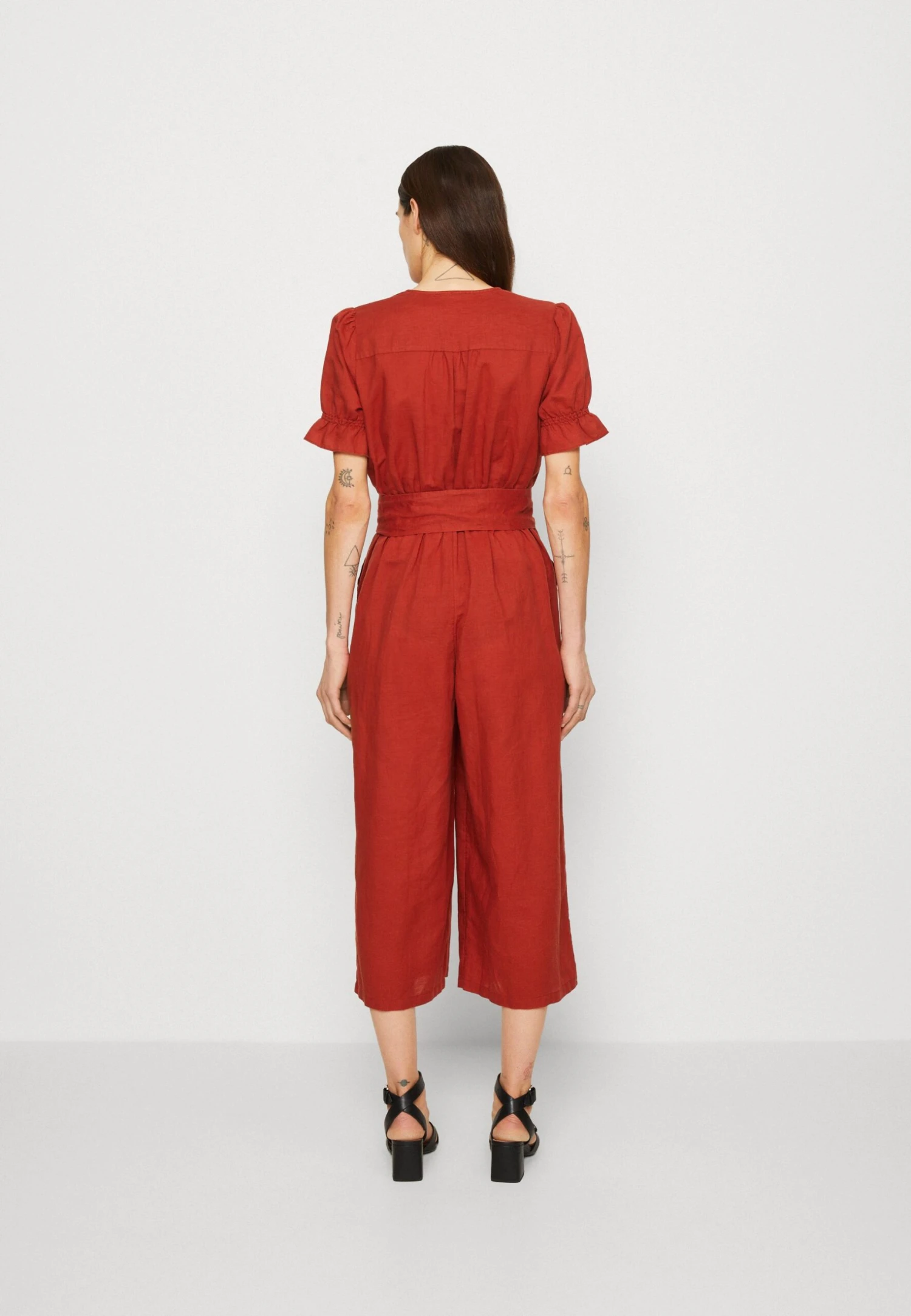 ESPRIT Belted Overall - Jumpsuit - Terracotta - Image 3