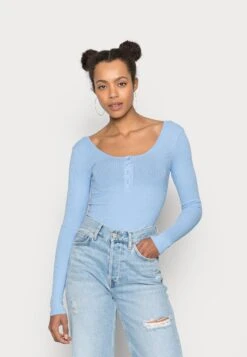 Pieces Pckitte - Long Sleeved Top - Vista Blue