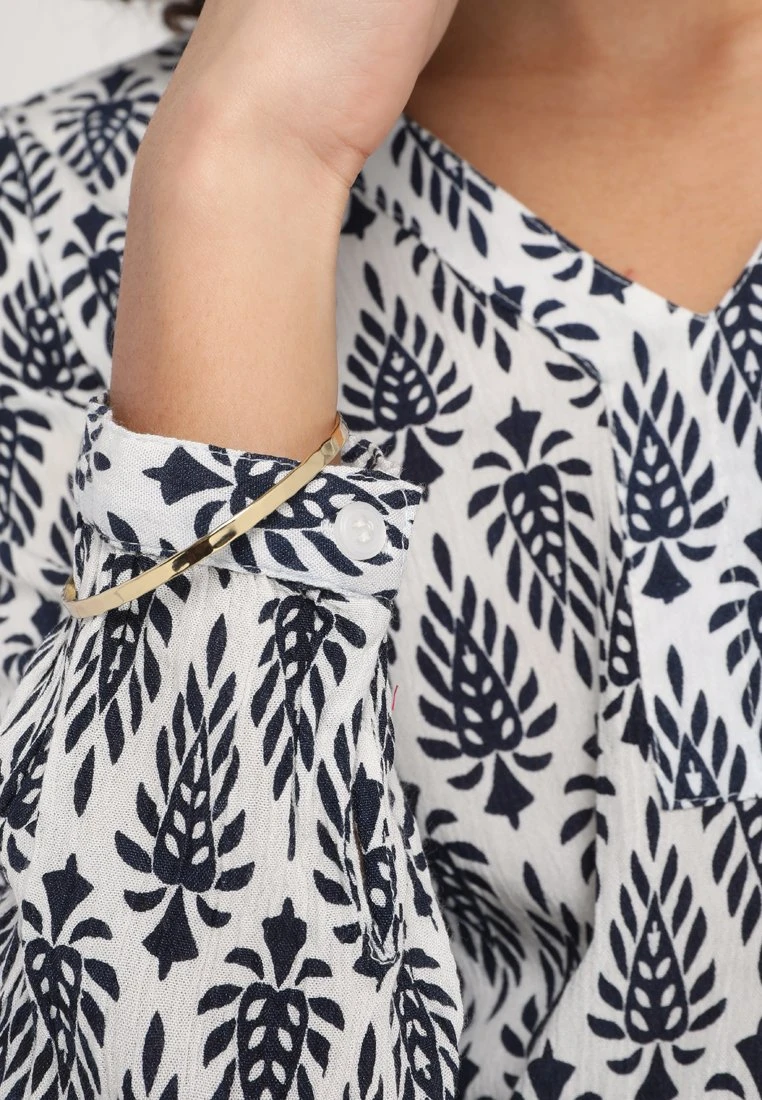 Kaffe AmberJas - Blouse - Dark Blue/Chalk - Image 5