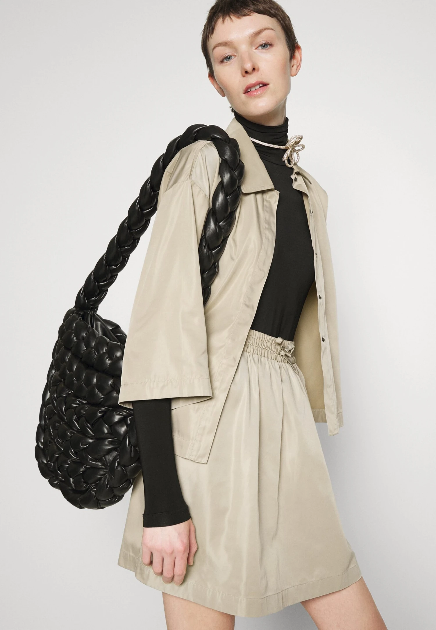 Blanche Ojai Skirt - Mini Skirt - Beige - Image 4