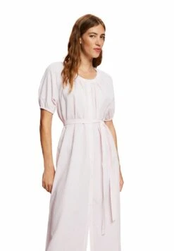 ESPRIT Midi Mit Bindegürtel- Shirt Dress - Light Pink
