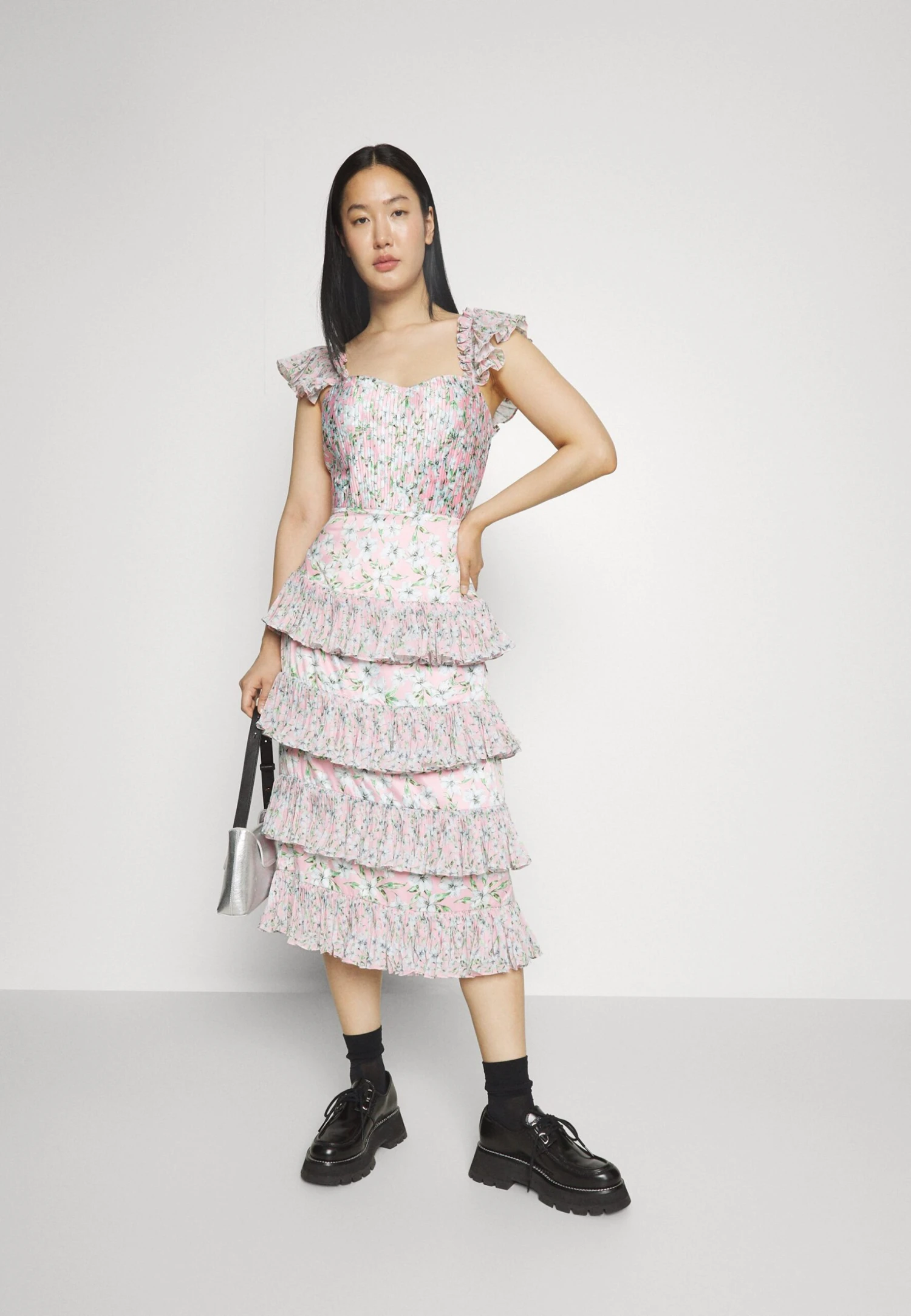 Grady Combo Pleated- Cocktail Dress / Party Dress - Rosewater Posey - Image 2