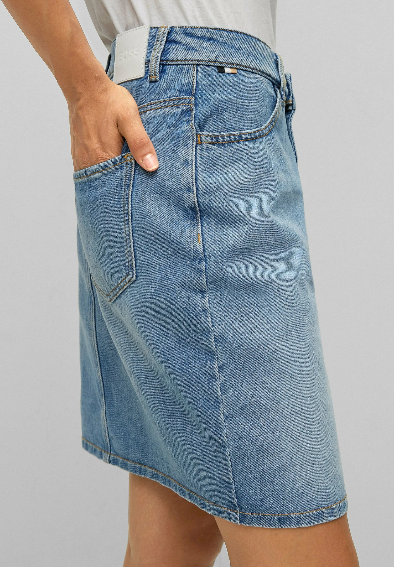 Boss 1.0_Ec - Mini Skirt - Blue Ten - Image 4