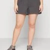 Madewell Plus Seamed Double Gauze Pull On - Shorts - Black Coal (Ly Cc)