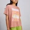 Roxy Girl Need Tees - Print T-Shirt - Cedar Wood