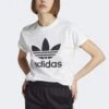 Adidas Originals Classics Trefoil- Print T-Shirt - White