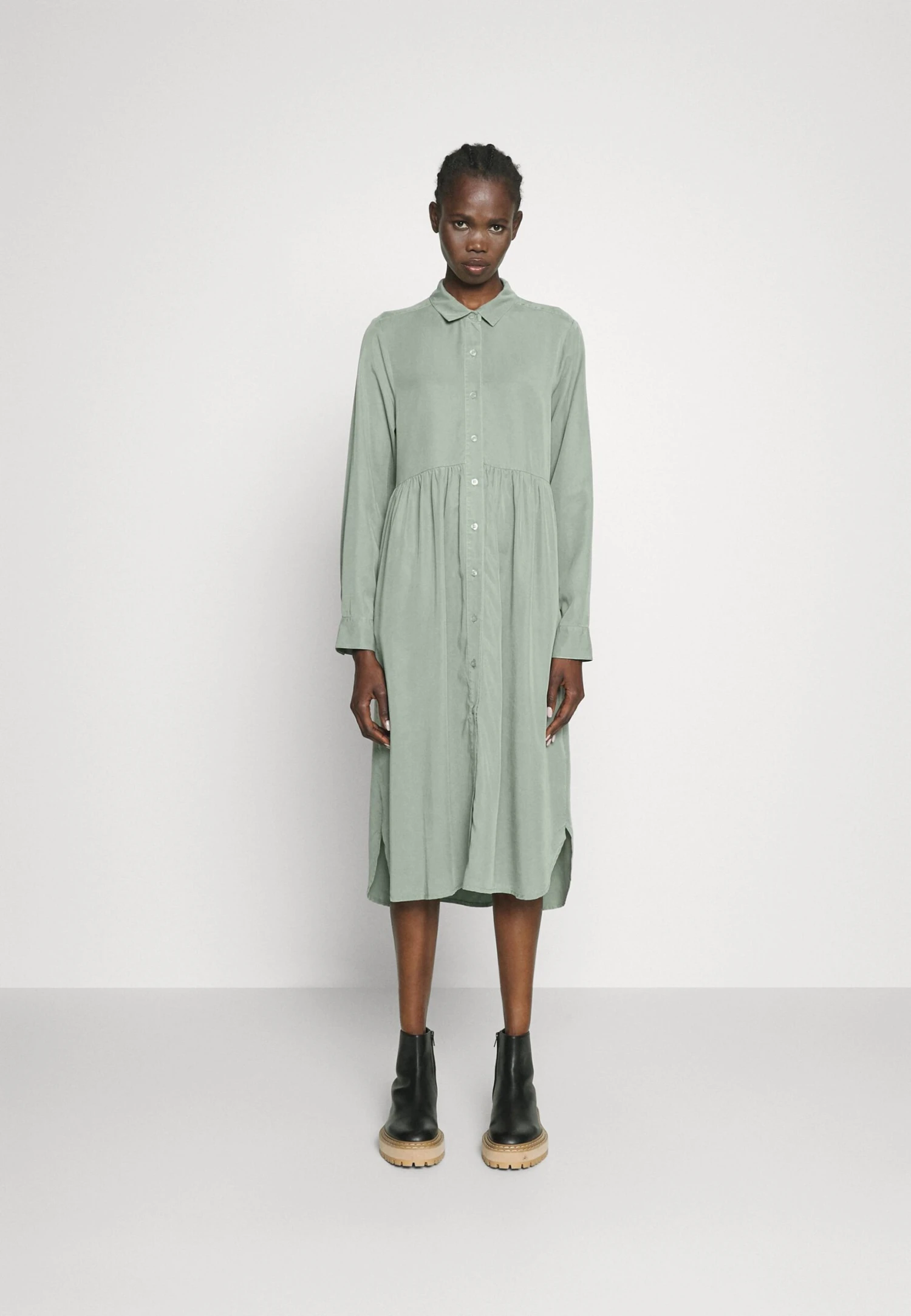 True Religion Midi Iceberg - Shirt Dress - Light Green