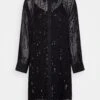 Mos Mosh Leela Sequin Shirt Dress - Shirt Dress - Black