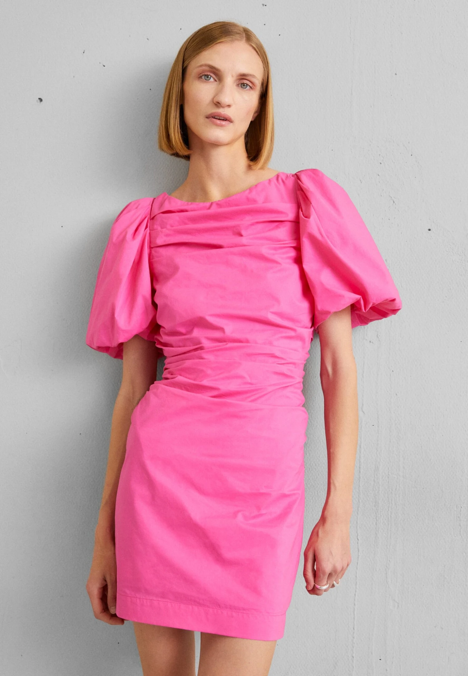 Designers Remix Sandrine Puff Dress - Cocktail Dress / Party Dress - Pink