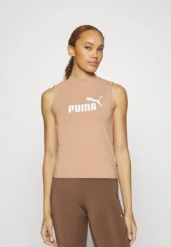 Puma Slim Logo Tank - Top - Dusty Tan