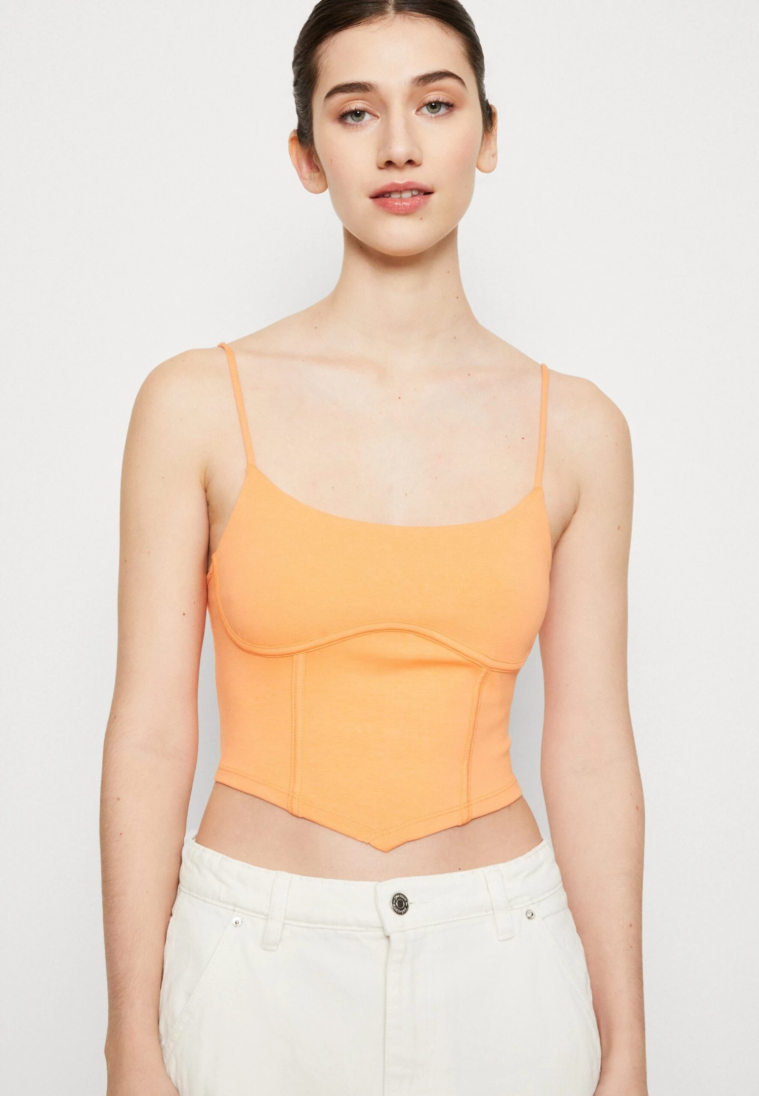 Gina Tricot Crissy Singlet - Top - Cadmium Orange - Image 6