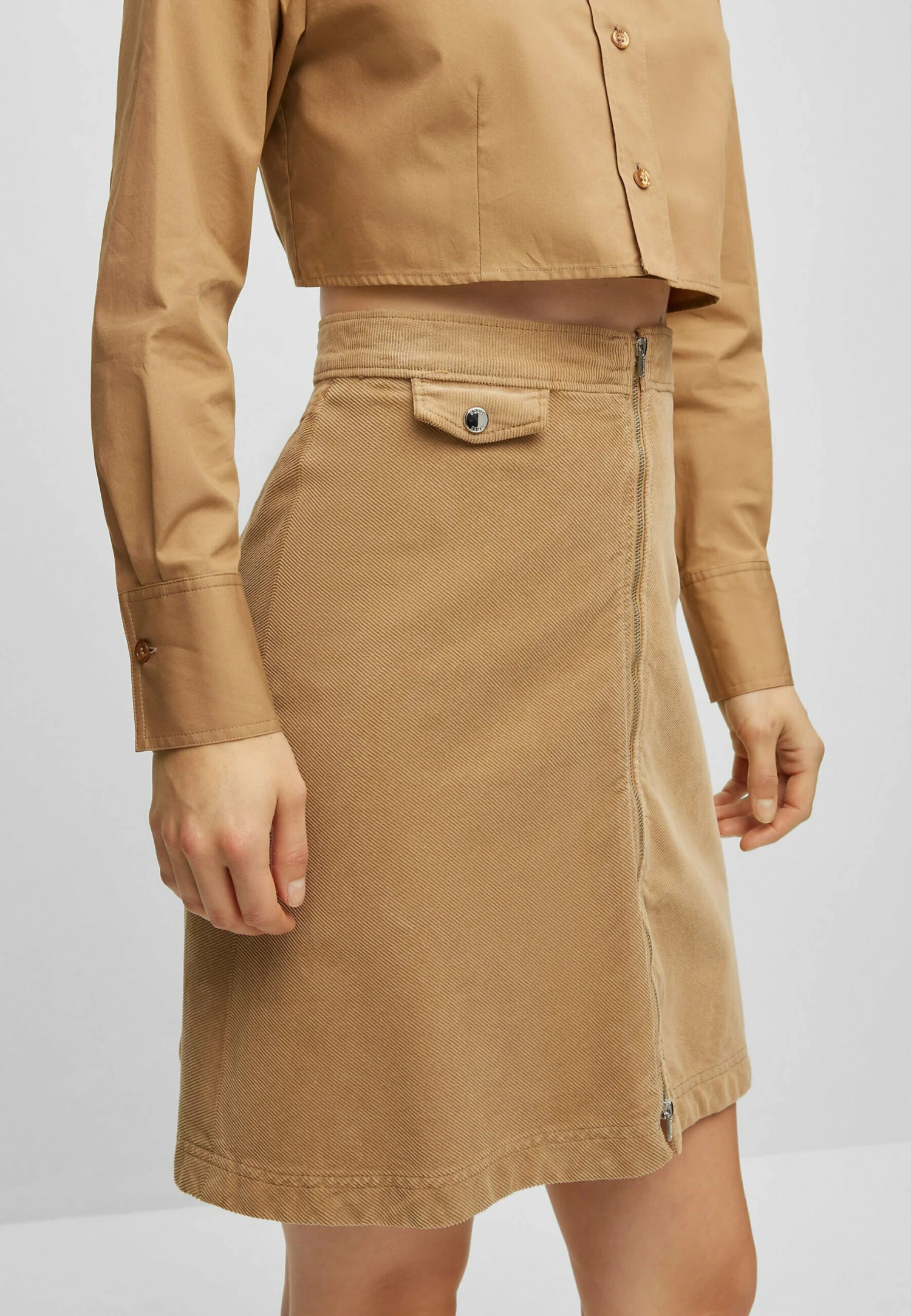 Boss Vacora - A-Line Skirt - Beige Null - Image 4