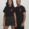 Playboy Year Of The Rabbit Unisex - Print T-Shirt - Black/Red