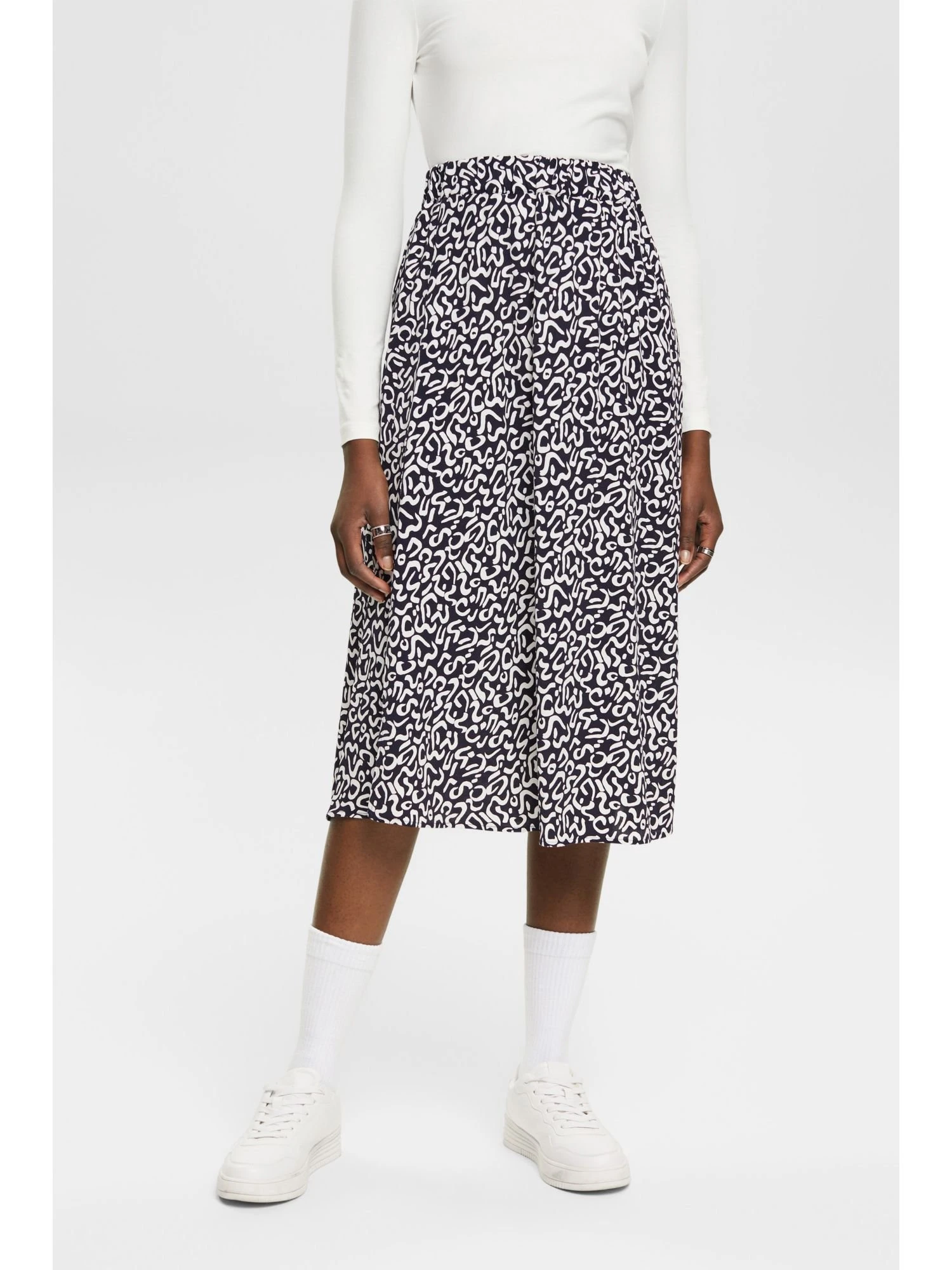 ESPRIT A-Line Skirt - Navy