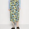 Gestuz RosillegzSkirt - Pencil Skirt - Blue Green Multi Floral