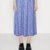 Pieces Pcgweno Midi Skirt - A-Line Skirt - Granada Sky/Vista Blue