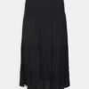 Vero Moda Petite Vmjenny Smock Calf Skirt - A-Line Skirt - Black