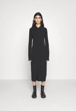 Calvin Klein Fluid Shirt Dress - Jumper Dress - Black