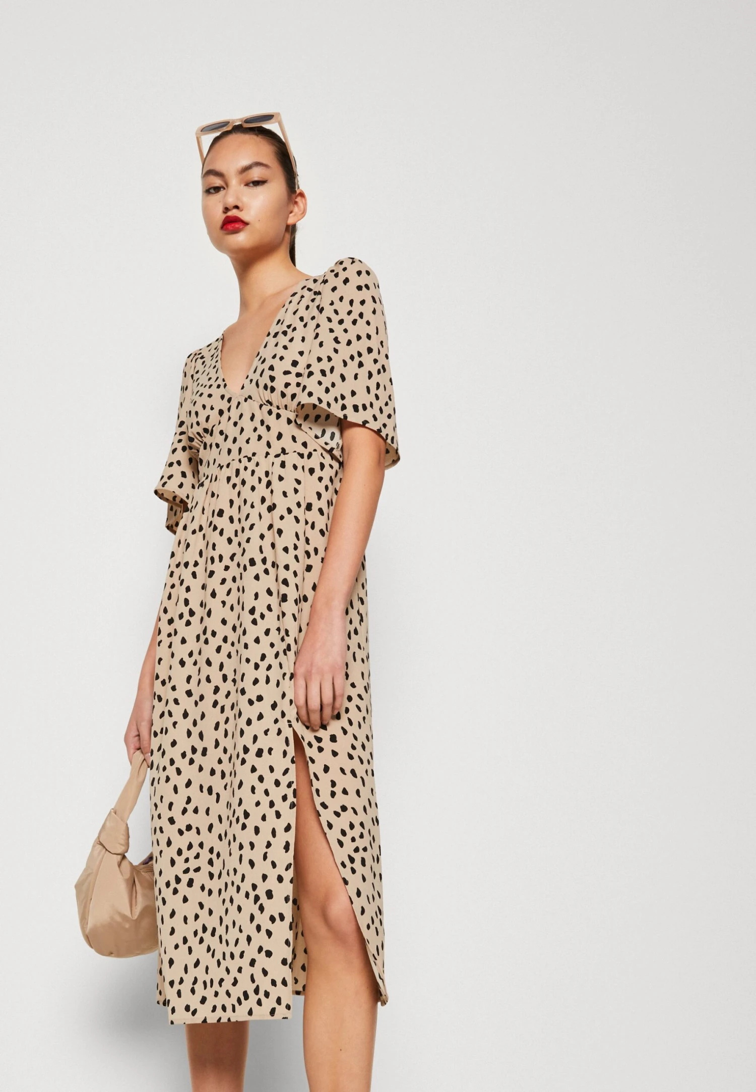 Monki Day Dress - Beige - Image 4