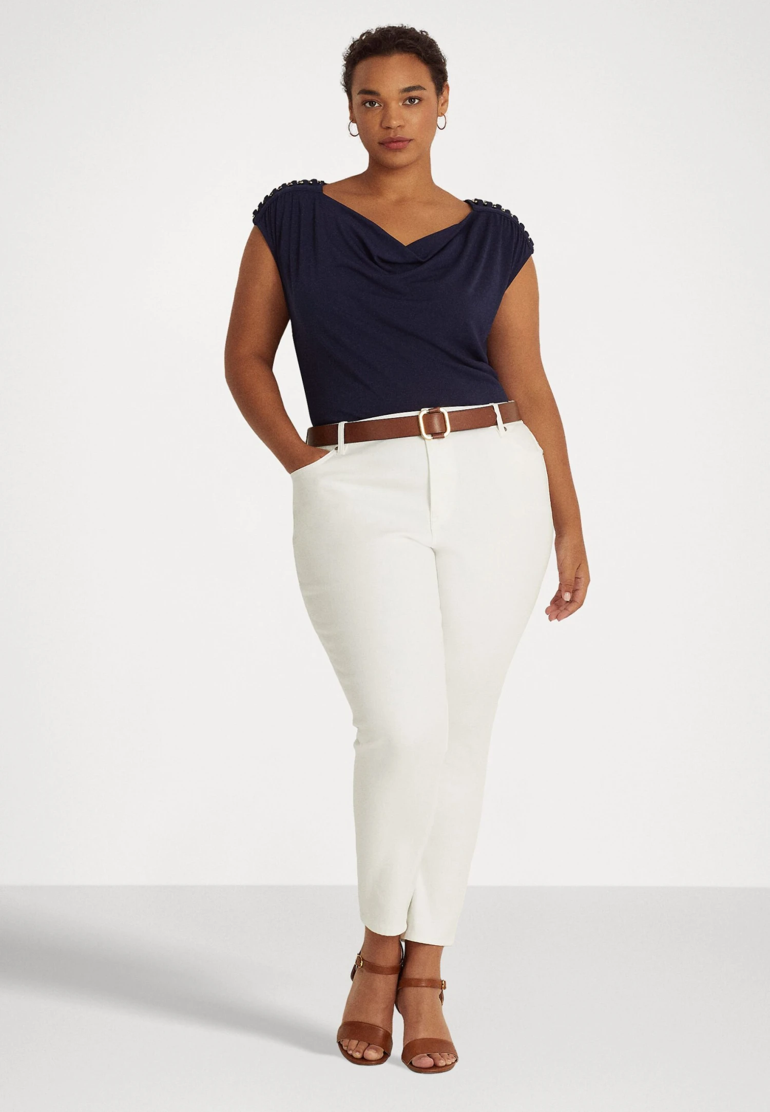Priyanne - Basic T-Shirt - Refined Navy - Image 2