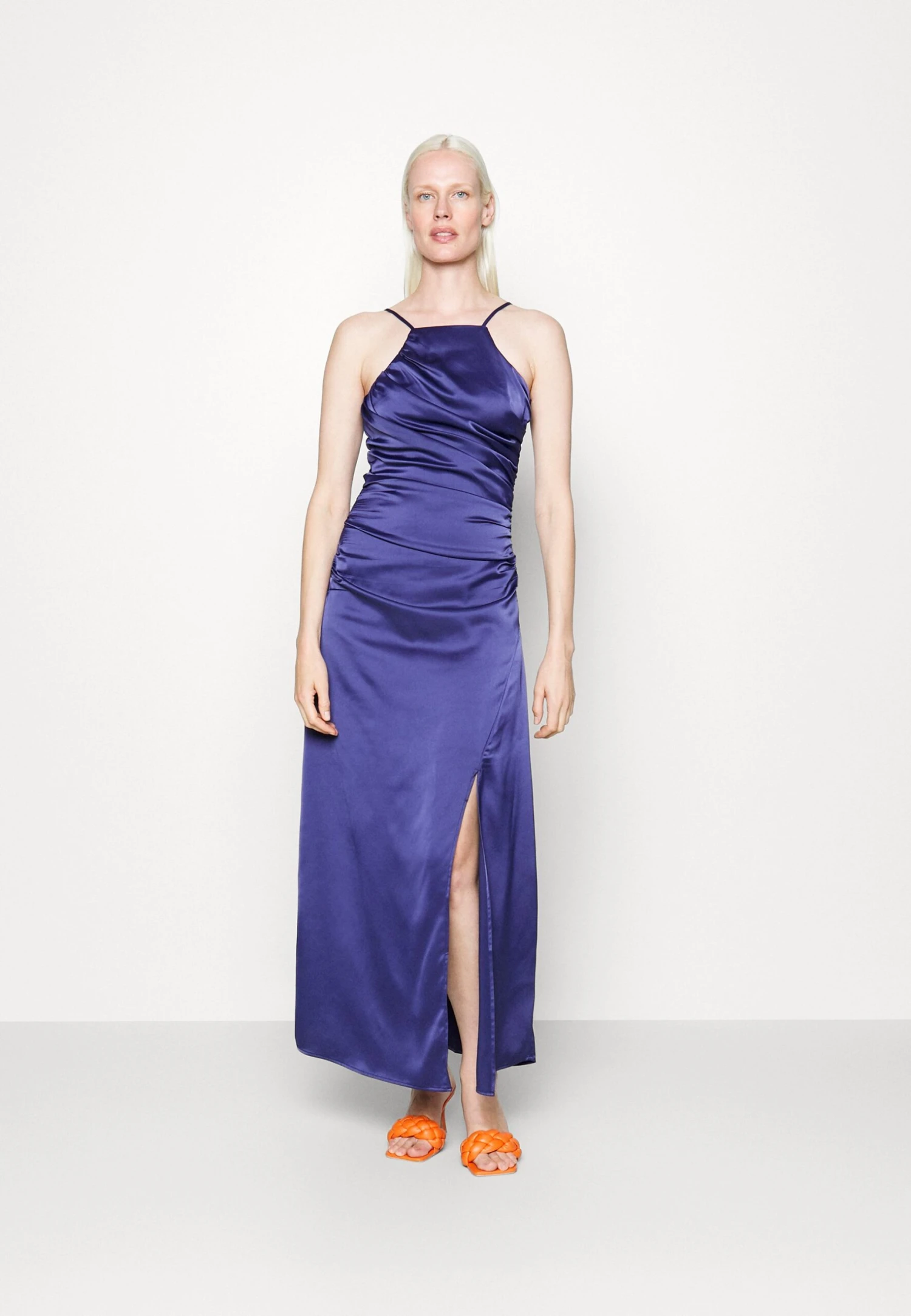 Yasathena Strap Slit Long Dress - Occasion Wear - Patriot Blue