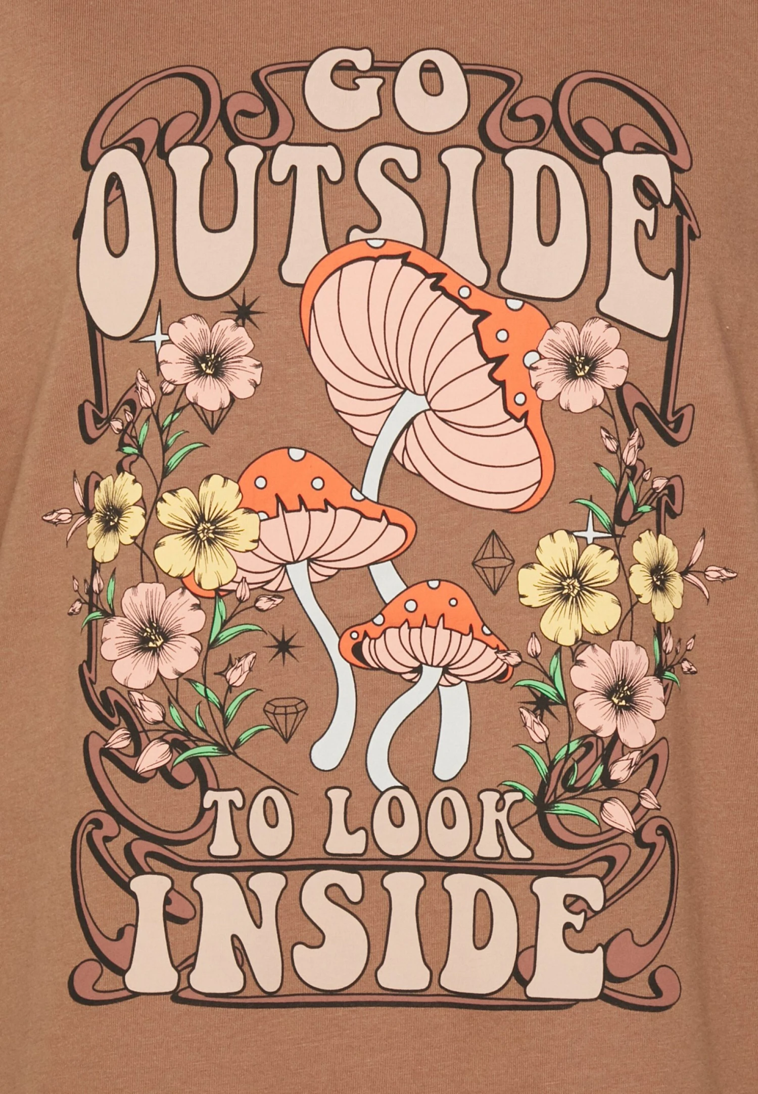 Even&Odd Print T-Shirt - Brown - Image 3