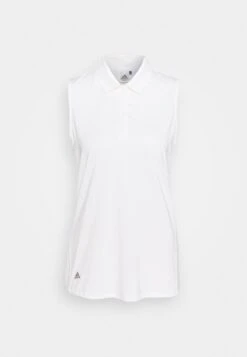 Adidas Golf Ultimate 365 Solid Sleeveless- Polo Shirt - White