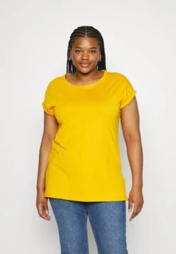 Long- Basic T-Shirt - Dark Yellow