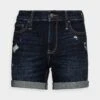 Hollister Co. Dark Dest Roll - Denim Shorts