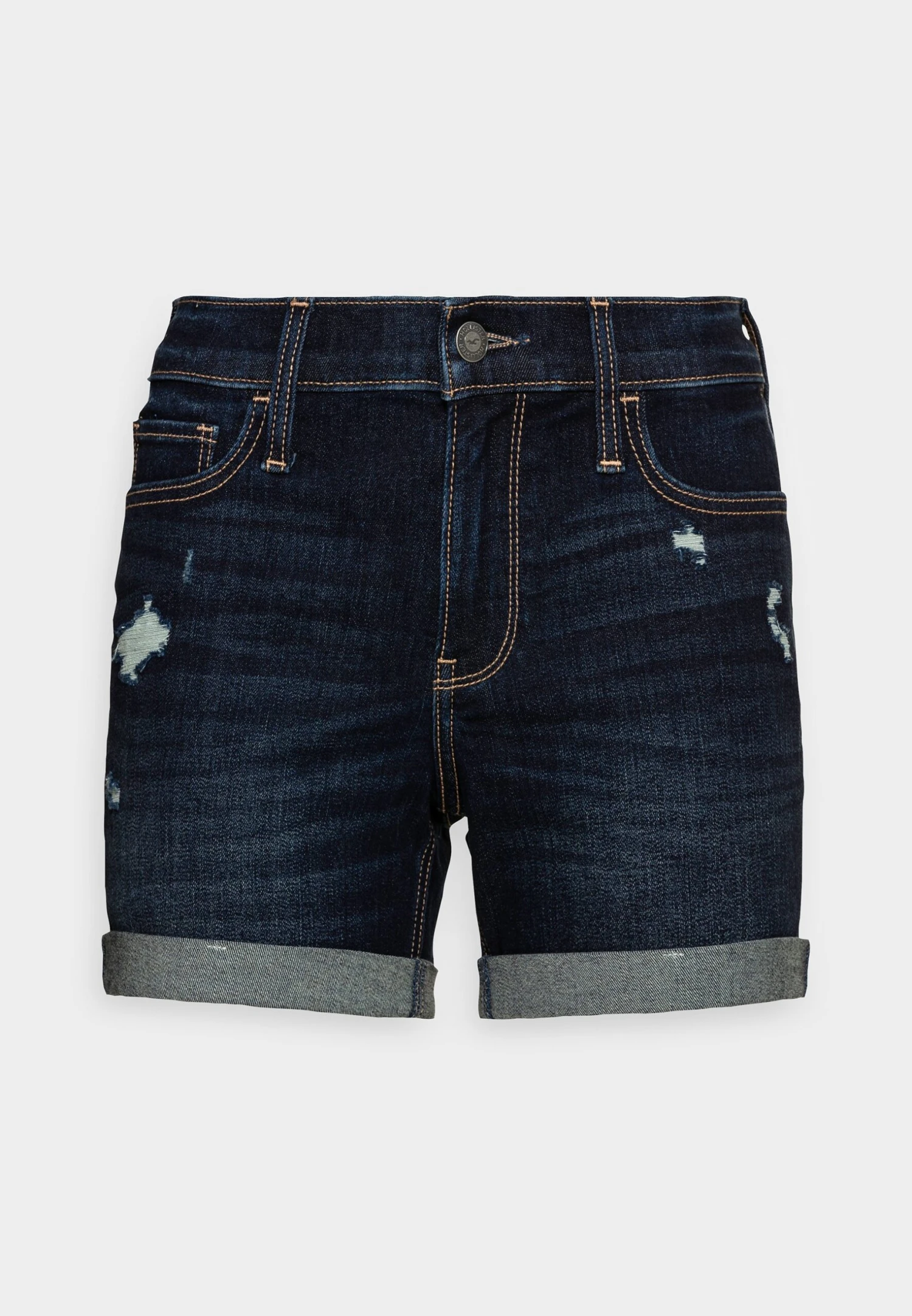 Hollister Co. Dark Dest Roll - Denim Shorts