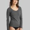 Icebreaker Merino Siren Ls Sweetheart - Undershirt - Gritstone Hthr
