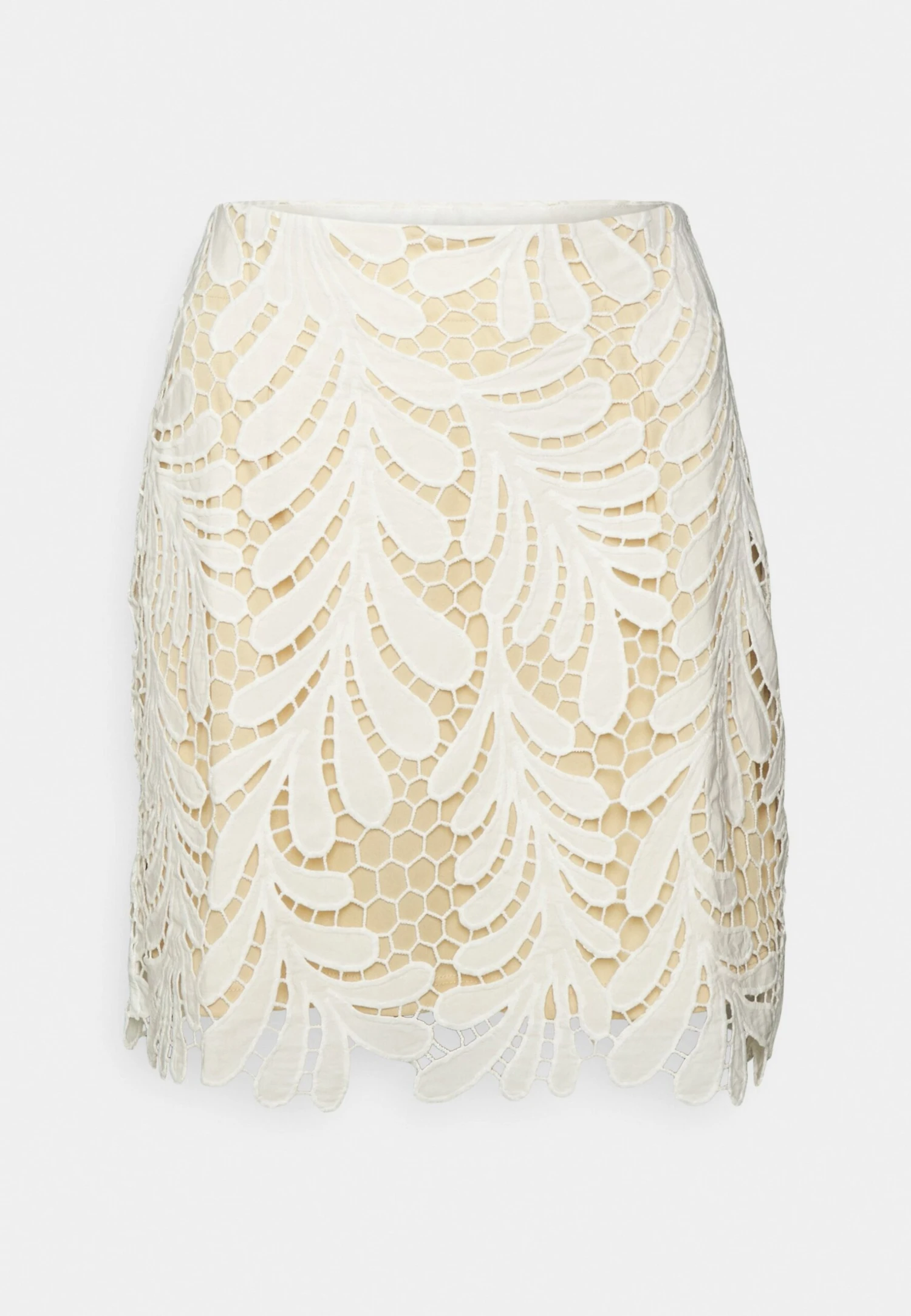 Bruuns Bazaar Periwinkle Lauma Skirt - Mini Skirt - Snow White/Sand - Image 4